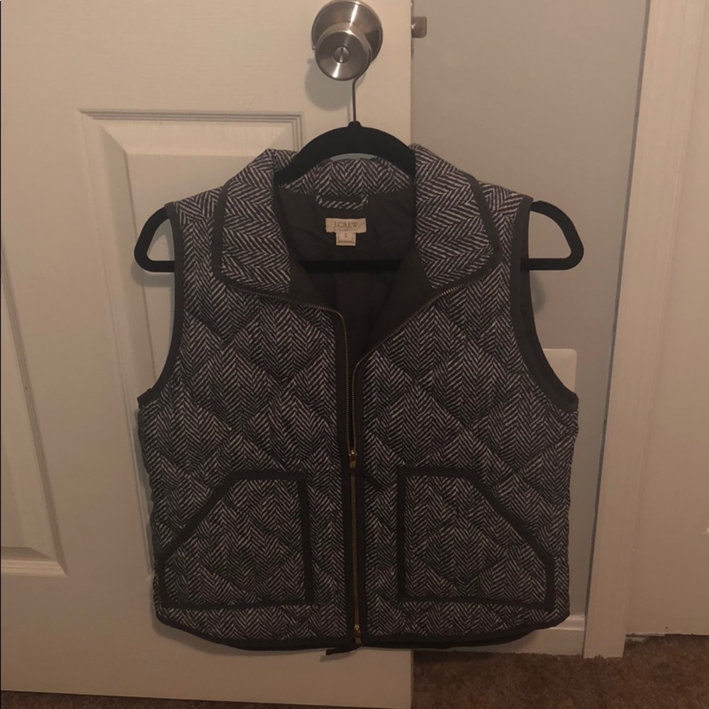 J. Crew Excursion Herringbone Vest - image 1
